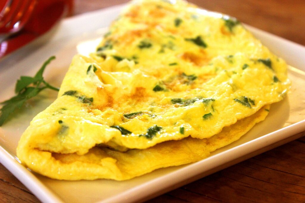 healthy and easy breakfast omellette